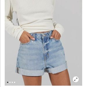 BDG High Rise Mom Denim Shorts